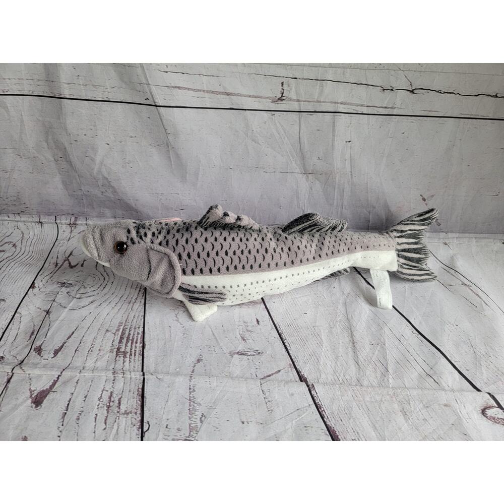 Striped Bass 17in Cabin Critters Realistic Stuffed Animal Plush 2